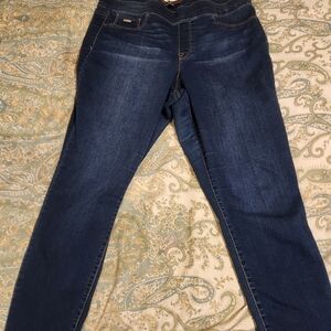 Nine West Dark Blue Women's Stretch Jeans, Leggings Sz 14